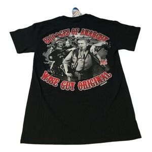 Three Stooges “Stooges of Anarchy” Graphic T-Shirt Men’s Small Black 2012 NWT